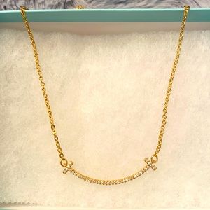 NWT- Happy Necklace Gold